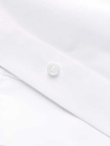 Rochii lungi Alexander McQueen Popeline Flared Shirt Dress With Utility Pockets White Femei (BM 16401228) 5