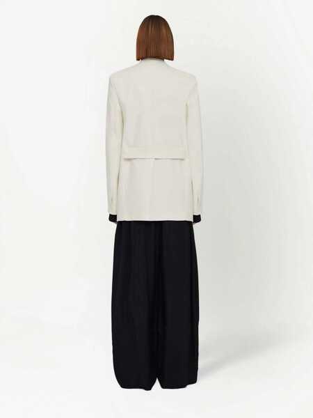 Camasi casual Jil Sander Ruffle Detail Fluid Viscose Shirt Black Femei (BM 16401237) 4