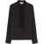 Jil Sander Ruffle Detail Fluid Viscose Shirt Black