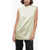 Jil Sander Sleeveless Silk Blend Blouse With Pleated Design Green