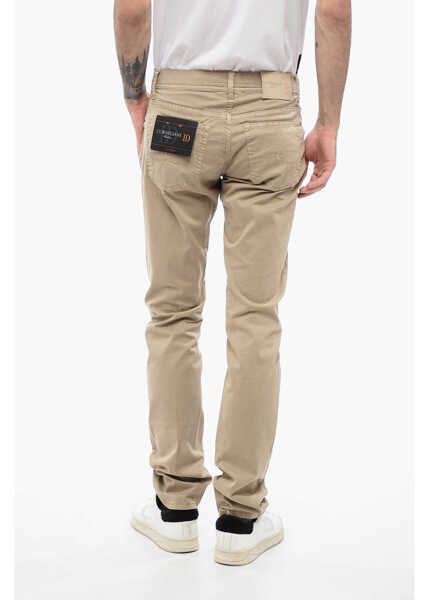 Pantaloni casual CORNELIANI Id Stretch Cotton Lazise 5-Pocket Pants Brown Barbati (BM 16401477) 2