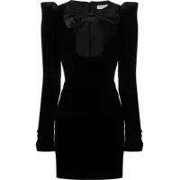 Rochii scurte Velvet Dow Duchesse Dress With Padded Shoulders Femei