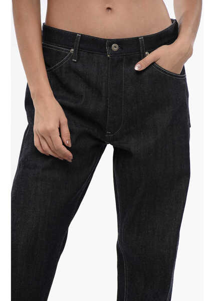 Blugi drepti Jil Sander High-Waisted Dark Washed Denims 18Cm Blue Femei (BM 16401597) 2