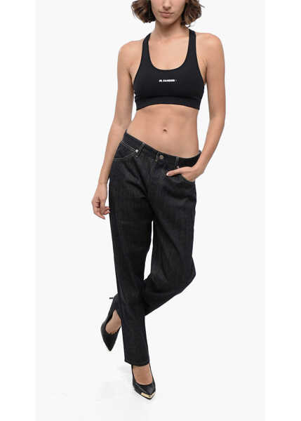 Blugi drepti Jil Sander High-Waisted Dark Washed Denims 18Cm Blue Femei (BM 16401597) 3