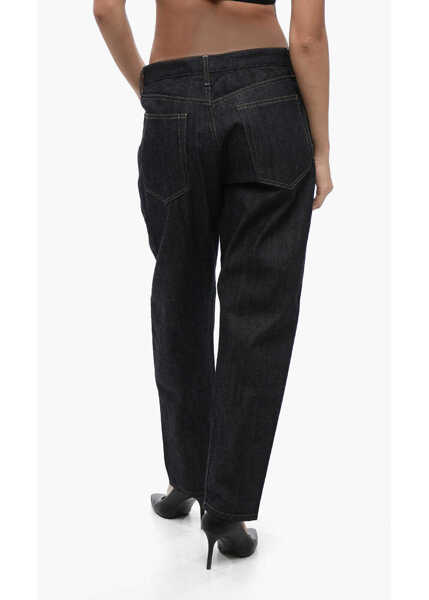 Blugi drepti Jil Sander High-Waisted Dark Washed Denims 18Cm Blue Femei (BM 16401597) 4