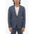 CORNELIANI Cc Collection Peak Lapel Linen And Virgin Wool Reward 2-Butt Blue