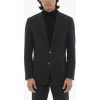 Sacouri Id Cotton And Silk Identity Blazer With Notch Lapel And Patc Barbati