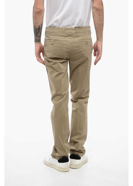 Pantaloni casual CORNELIANI Id Solid Color Chino Pants With Belt Loops Green Barbati (BM 16401654) 2