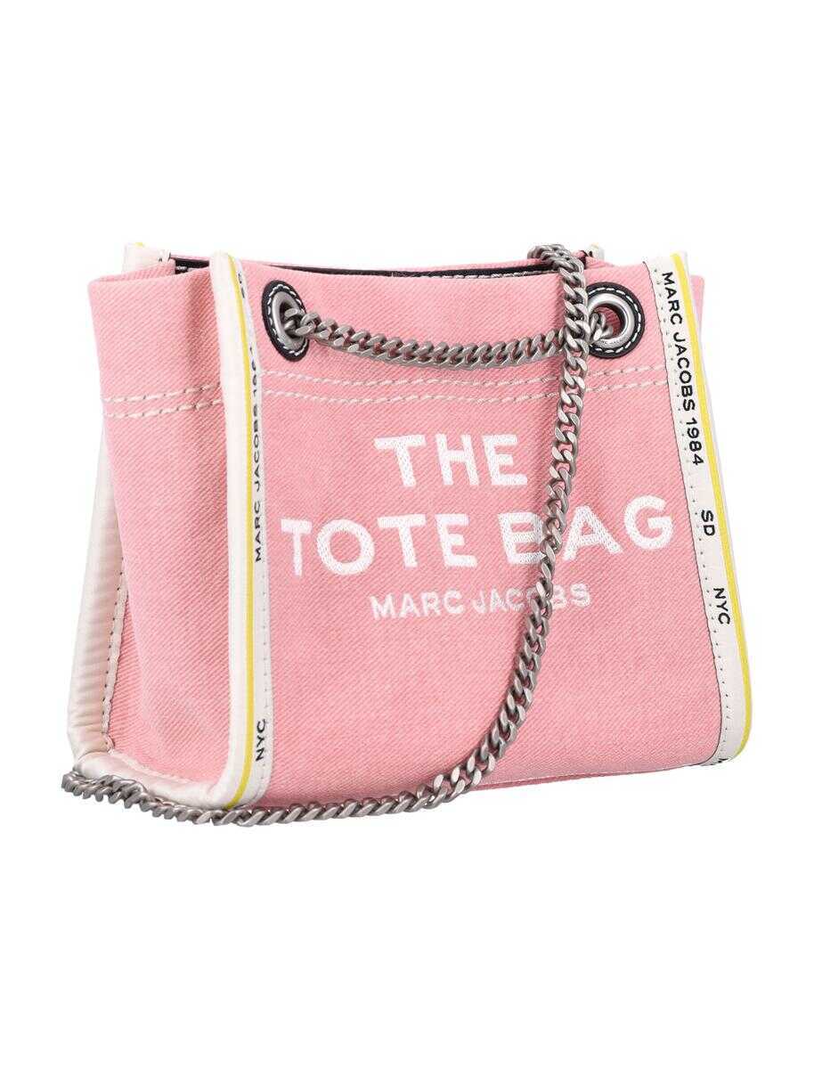 Genti de umar Marc Jacobs Marc Jacobs The Mini Tote Bag Denim PINK Femei (BM 16402707) 2