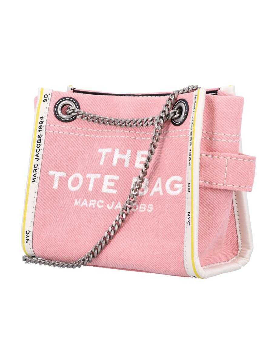 Genti de umar Marc Jacobs Marc Jacobs The Mini Tote Bag Denim PINK Femei (BM 16402707) 3