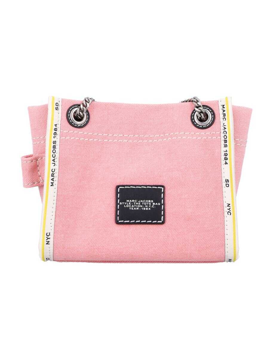 Genti de umar Marc Jacobs Marc Jacobs The Mini Tote Bag Denim PINK Femei (BM 16402707) 4