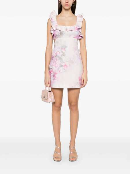 Rochii ZIMMERMANN Crush Frill Mini Dress PINK Femei (BM 16402920) 2