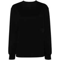 Tricouri Alexander Wang Essential Jsy Ls T-Shirt W/ Puff Logo & Bound Neck Clothing Femei