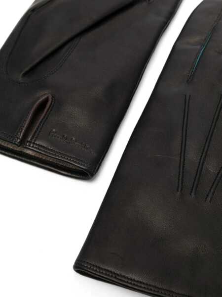 Manusi Paul Smith Paul Smith Leather Gloves Black Barbati (BM 16406664) 2