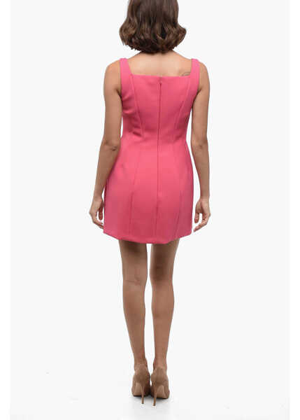 Rochii scurte Philosophy Scuba Jersey Dress With Pleated Detail Pink Femei (BM 16407981) 2