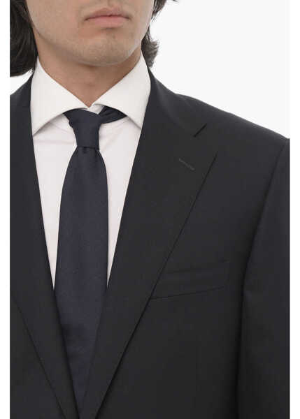 Costume CORNELIANI Virgin Wool Center Vent Notch Lapel 2-Button Suit Blue Barbati (BM 16407990) 3