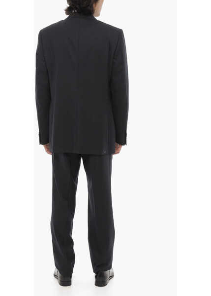 Costume CORNELIANI Virgin Wool Center Vent Notch Lapel 2-Button Suit Blue Barbati (BM 16407990) 4