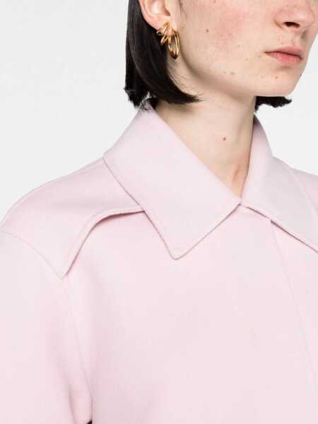Paltoane Jil Sander Wool Short Coat With Concealed Buttoning Pink Femei (BM 16408002) 3