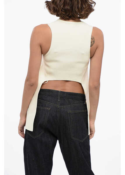 Bluze Jil Sander Bare Back Designed Knitted Tank Top White Femei (BM 16408014) 2