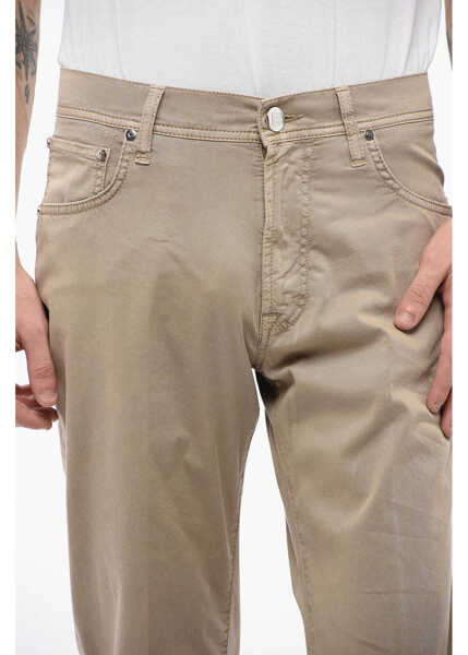 Pantaloni casual CORNELIANI Id 5-Pocketed Stretch Cotton Pants Beige Barbati (BM 16408080) 3