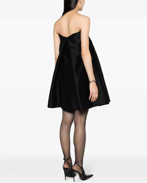 Rochii scurte Versace Sleeveless A-Line Dress With Placket Pleats Black Femei (BM 16408266) 4