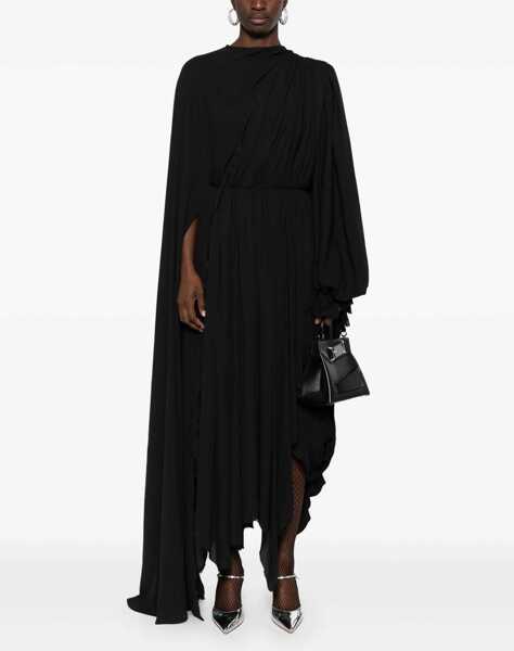 Rochii lungi Balenciaga Asymmetric All-In Dress With Large Fit Black Femei (BM 16408269) 2