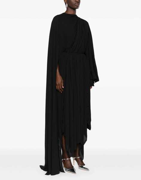 Rochii lungi Balenciaga Asymmetric All-In Dress With Large Fit Black Femei (BM 16408269) 3