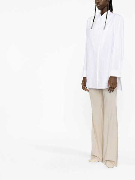 Camasi casual Jil Sander Wrap Designed Popeline Cotton Shirt White Femei (BM 16408287) 3
