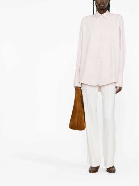 Camasi casual Jil Sander Popeline Cotton Tuxedo Shirt With Standard Collar Pink Femei (BM 16408293) 2