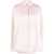 Jil Sander Popeline Cotton Tuxedo Shirt With Standard Collar Pink