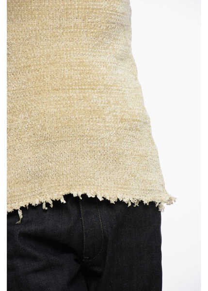 Bluze Jil Sander Silk Chenille Tank Top With Fringed Hem White Femei (BM 16408299) 3