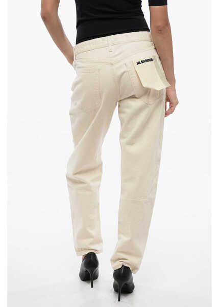 Blugi drepti Jil Sander 5-Pocket Cotton Regular Fit Denims 18Cm White Femei (BM 16408302) 2