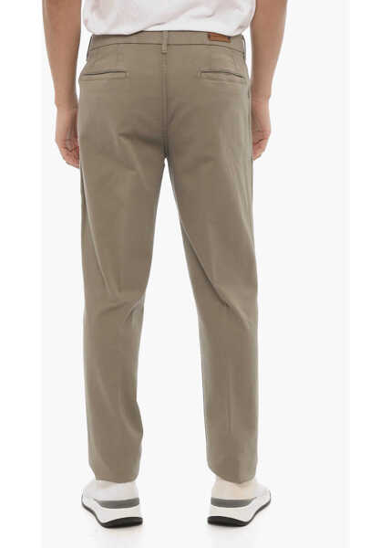 Pantaloni casual CORNELIANI Id Stretch Cotton Stradivari Chinos Pants Green Barbati (BM 16408359) 2