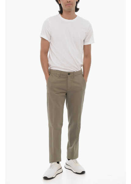 Pantaloni casual CORNELIANI Id Stretch Cotton Stradivari Chinos Pants Green Barbati (BM 16408359) 4