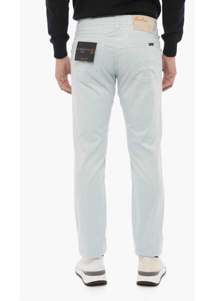 Pantaloni casual CORNELIANI Id 5-Pocketed Stretch Cotton Pants Light Blue Barbati (BM 16408368) 2