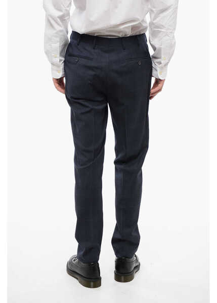 Pantaloni casual CORNELIANI Cc Collection 4-Pocketed Virgin Wool Pants With District Che Blue Barbati (BM 16408371) 2