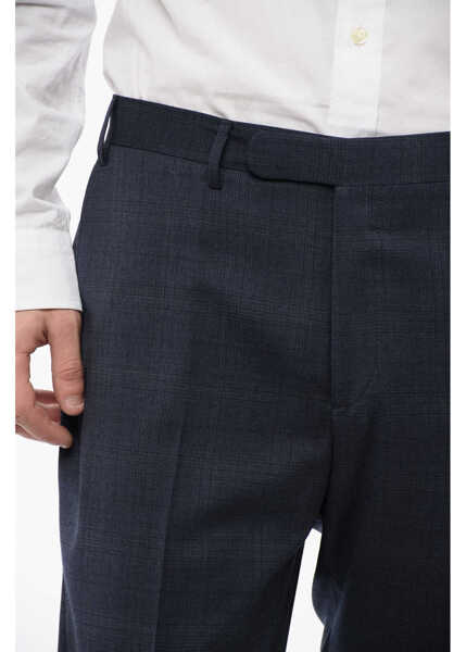 Pantaloni casual CORNELIANI Cc Collection 4-Pocketed Virgin Wool Pants With District Che Blue Barbati (BM 16408371) 3