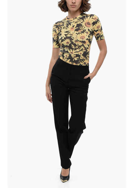 Pantaloni casual Jil Sander Wool Chinos Pants With Concealed Closure Black Femei (BM 16408464) 4