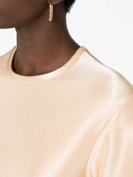 Tricouri Jil Sander Crew Neck Stretch Viscose T-Shirt Pink Femei (BM 16408473) 3