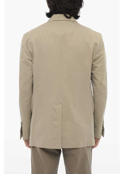 Sacouri CORNELIANI Center Vent Notch Lapel Circle 3-Button Blazer Green Barbati (BM 16408488) 2