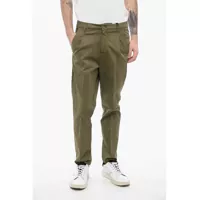 Pantaloni casual Cc Collection Stretch Cotton Chison Pants With Belt Loops Barbati