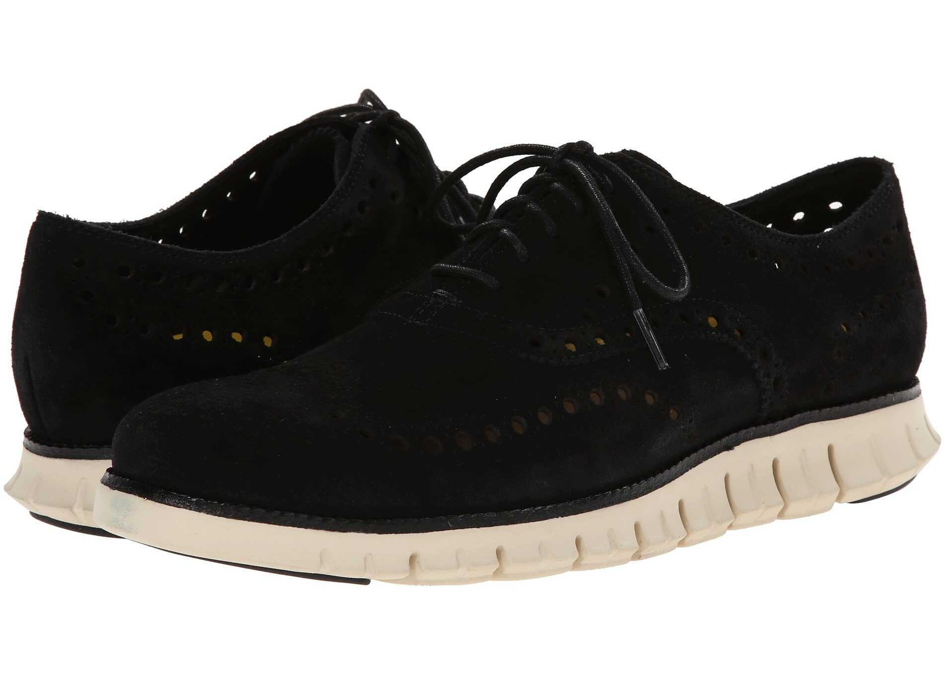 Pantof Cole Haan Zerogrand Wing Ox Black Kudu Suede