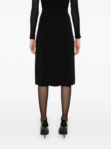 Fuste Elisabetta Franchi MIDI SKIRT Black   Femei (BM 16419582) 4