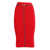 Elisabetta Franchi Knitted skirt Red