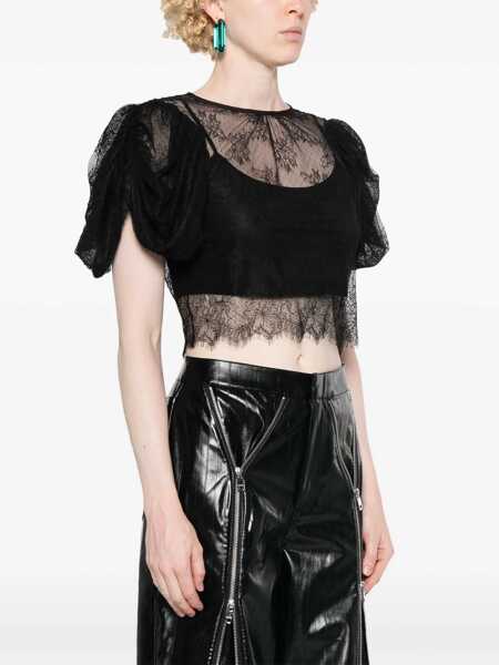 Topuri ROTATE Birger Christensen Rotate Birger Christensen  Top Black Femei (BM 16420944) 3