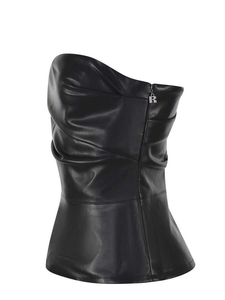 Topuri ROTATE Birger Christensen Rotate Birger Christensen  Top Black Femei (BM 16420950) 2