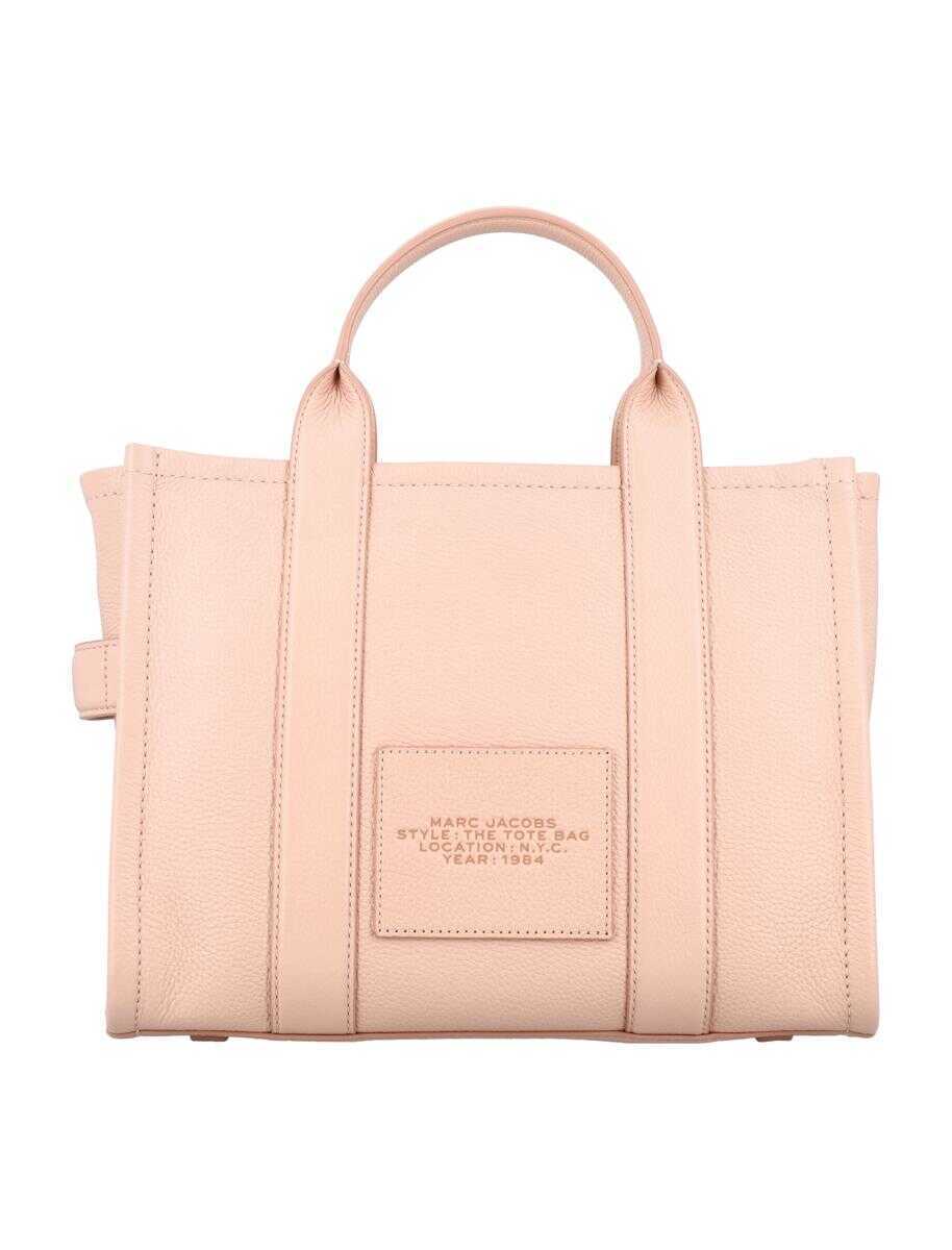 Genti de umar Marc Jacobs Marc Jacobs The Leather Medium Tote Bag PINK Femei (BM 16421817) 4