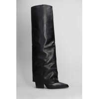 Bocanci Paris Texas Jane Fold High Heels Boots Femei