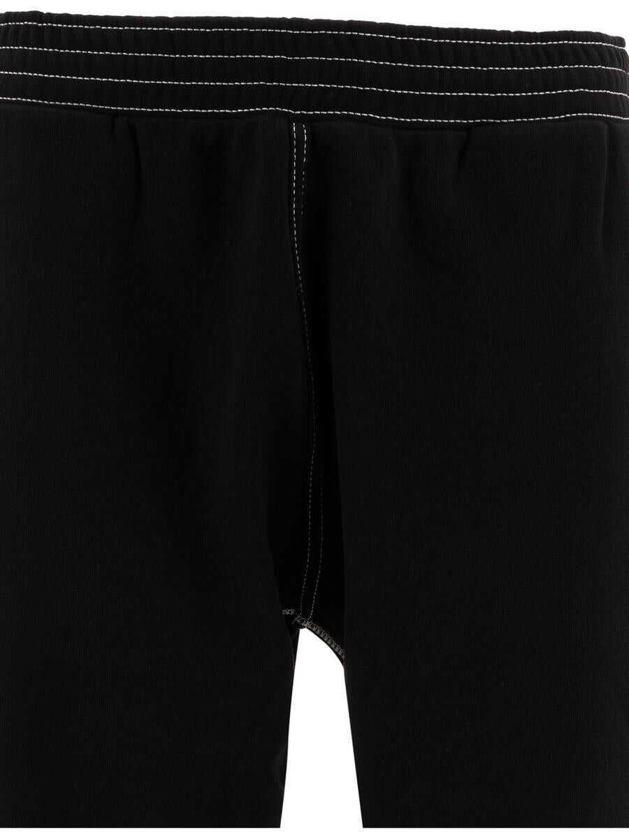 Pantaloni Givenchy Black Jogger Pants With 4G Embroidery In Cotton Man Black Barbati (BM 16429497) 3