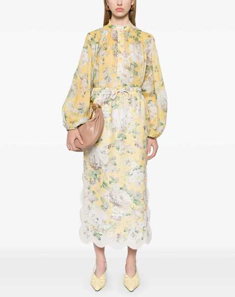 Fuste casual ZIMMERMANN Linen Skirt YELLOW Femei (BM 16432023) 2